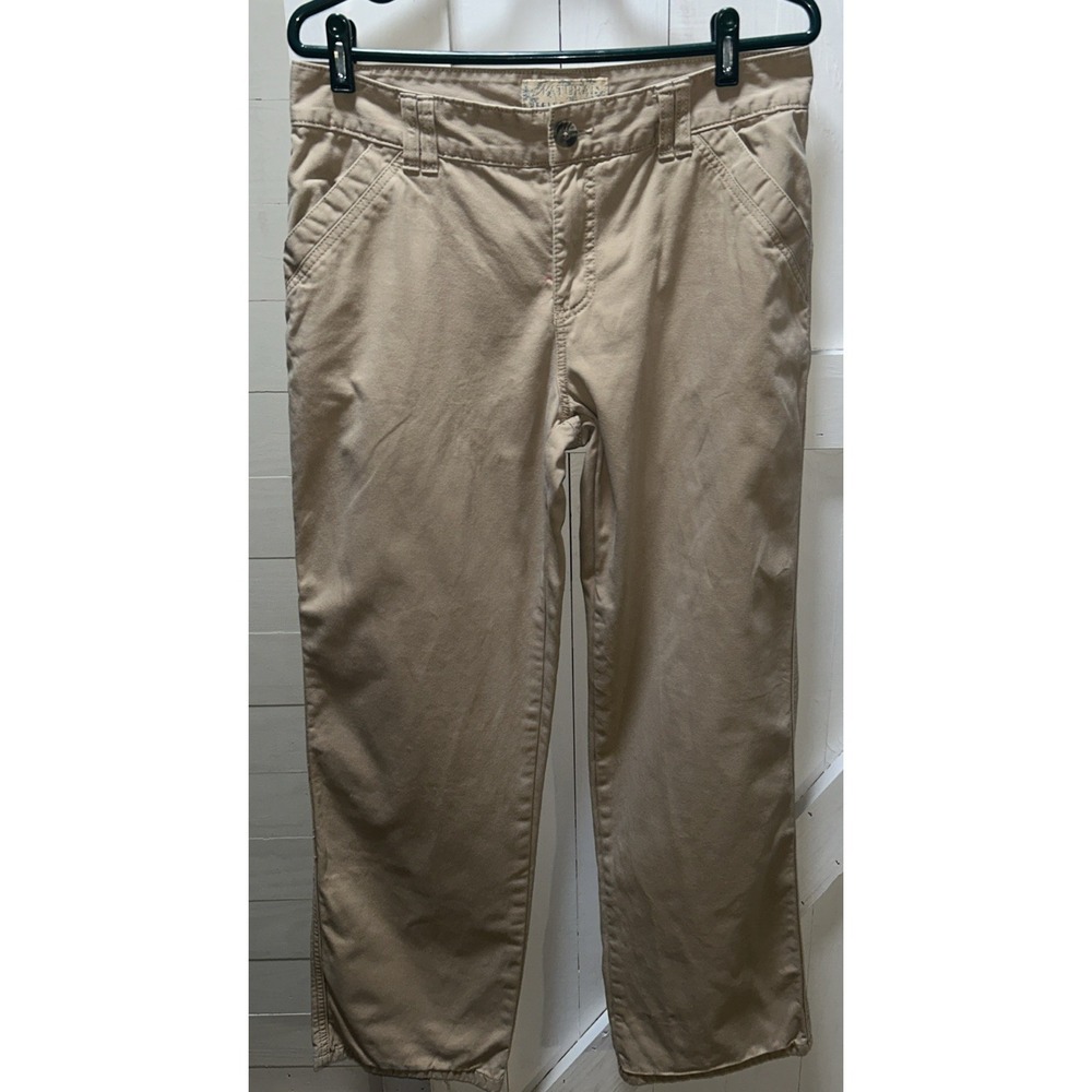 Natural Reflections Flannel Lined Khaki Pants Women's Size 8 Tan